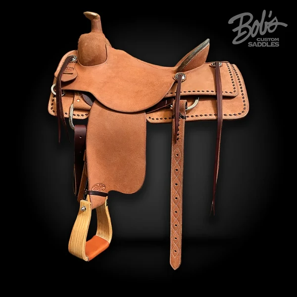 Roping Saddle 291 handcrafted western saddle built for ranch work and team roping performance.